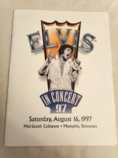 1997 Elvis Presley In Concert Programme Memphis Mid South Coliseum