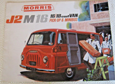 MORRIS J2 M16 16/18 CWT VAN PICK-UP & MINIBUS BROCHURE. #H62123. 16 PAGES.