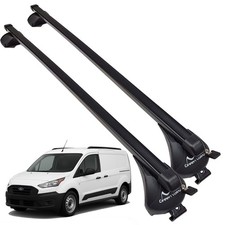 Ford Transit Connect 2014 to 2023, Flush Rail Steel Roof Rack Cross Bars Set