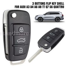 3 Button Car Flip Key Fob Case