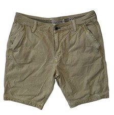 Men’s Fat Face Shorts Sand Beige Chino Outdoors Heavy Fabric Size W38 L10.5”