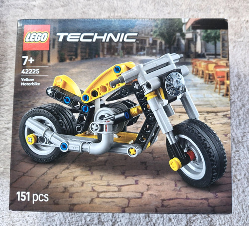 Lego technic yellow motorbike - yellow,