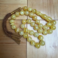 Handmade Y/W Amber Misbaha