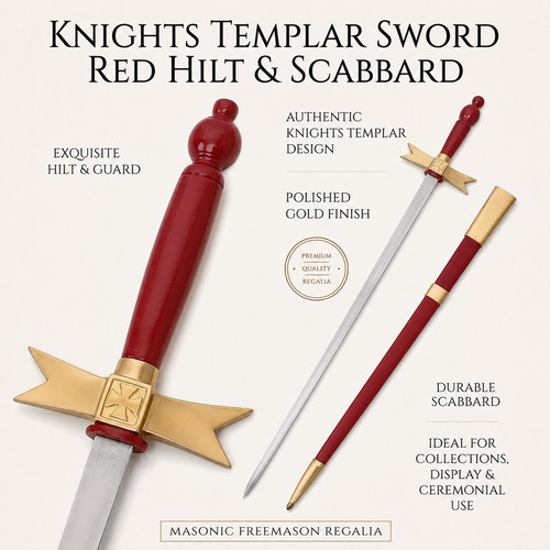 Knights templar sword red - templar,