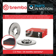 2x Brake Discs Pair Vented