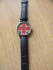 Eiger Union Jack Men's Quartz Watch Working with New Battery Nice Used Condition
