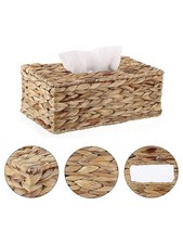 Pure Hand-Woven 1x Seagrass Basket Towel Storage Box Handle Bathroom Desktop