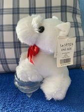 Small white puppy dog westie soft toy plush - Original Tags  approx 8” 