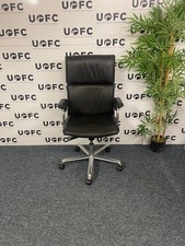 Delphi High-Back Black Leather