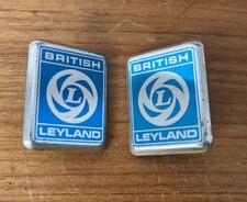 Classic British Leyland Metal Car Emblem Vintage Badge - CZH657 x 2