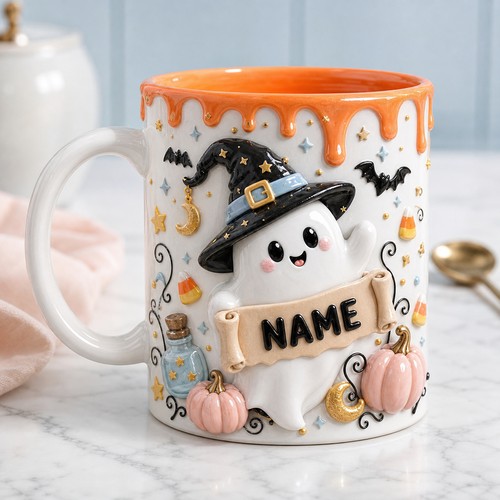 Mug personalized halloween - personalized,