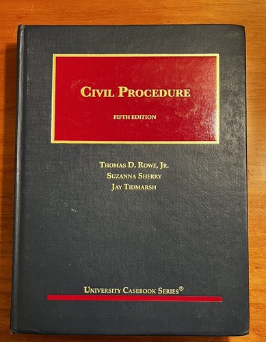 Civil procedure rowe sherry - procedure,