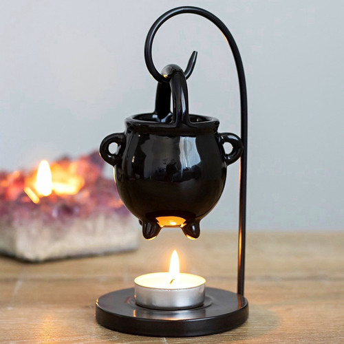 Black hanging cauldron tea - hanging,