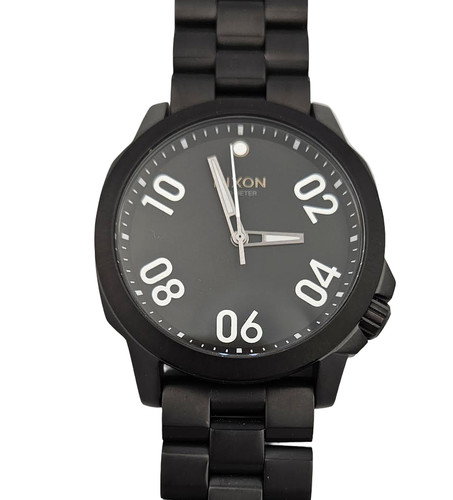 Nixon f1285 black - black, stainless