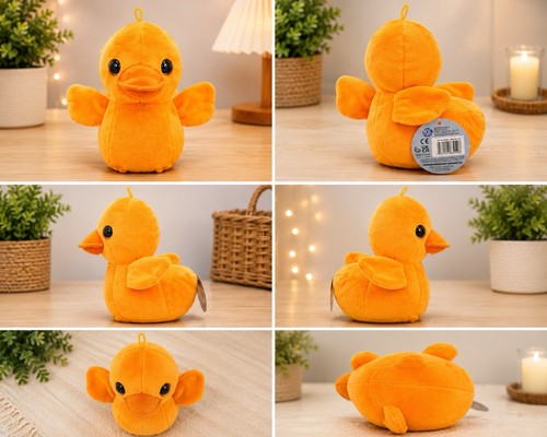 Cute orange duck plush soft - duck,