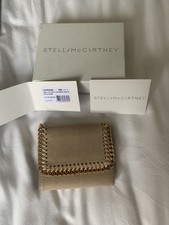 Stella McCartney Tri-fold Falabella Small Flap wallet beige RRP £295