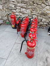 Job Lot Fire Extinguishers – Foam, CO2 & Water – (Some with Light Surface Rust)