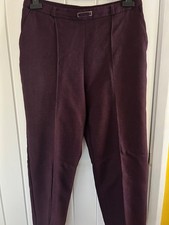 Honor Millburn Women's Dark Purple Trousers Size 14