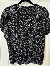 Navy And White Phase Eight Top Size 16
