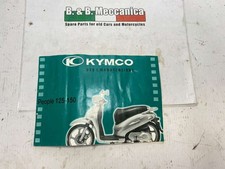 2001 KYMCO PEOPLE 125cc USE AND MAINTENANCE BOOKLET (GG903)