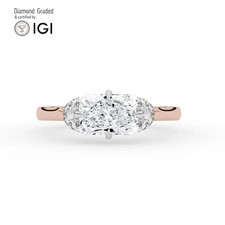 Radiant Diamond Trilogy Ring