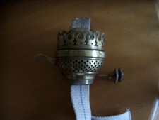 ENGLISH DUPLEX OIL LAMP BURNER-NEW WICKS-GC.