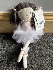 Mamas & Papas My First Ballerina Rag Doll in Pink Dress Soft Toy BNWT NEW