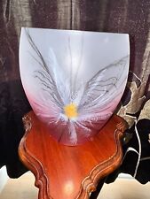 Nobile Red Frosted glass Oval Vase