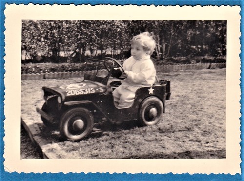 Vintage photo boy jeep - vintage, us