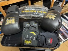 New BBE Britanna Boxing Gloves - New Leather Gold's Gym Lifting Belt 