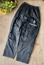 RICHA Rain Warrior Trousers S Waterproof Over-trousers Motorcycle Black NEW