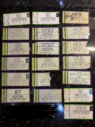 Various concert ticket - 19,
