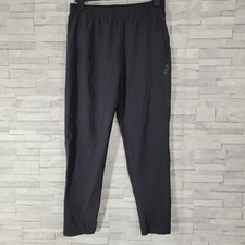 Mens VINTAGE FILA Tracksuit Bottoms Black Medium Waist 34-36 Leg 30 Softshell 