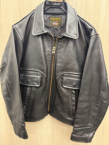 Vanson leather jacket black - 38,