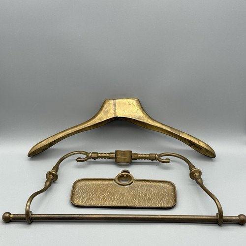 Vintage brass butler valet - brass,