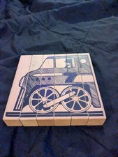 Vintage Creative Playthings 4 Way Blocks Engineer,Stunt ,Car,Ship Captain &Pilot