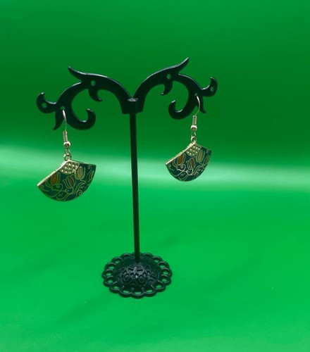 Vintage gold tone floral - tone,