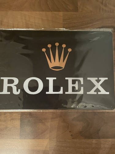 Rolex metal sign new - metal, sign,