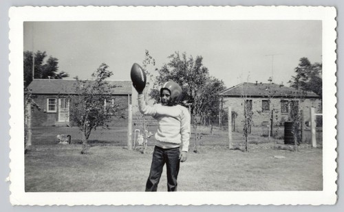 1950s cute little boy football - boy,