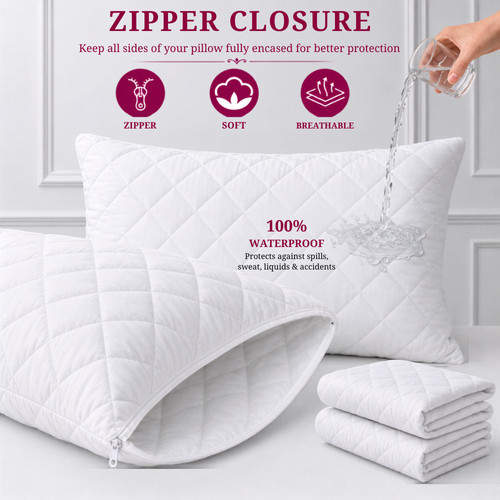 Quilted waterproof pillow - waterproof,