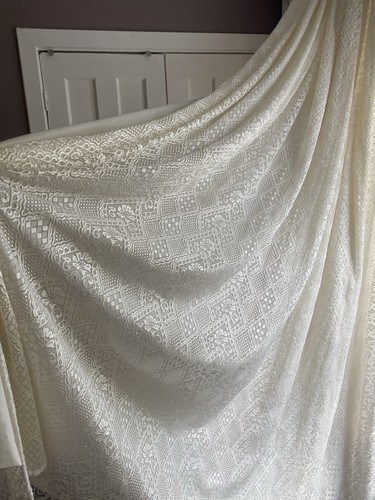 Vintage lace curtains cream - vintage,