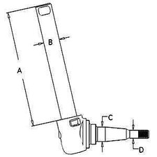 Spindle 897231M94 fits Massey