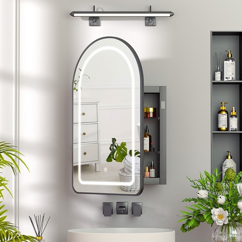 Arched led bathroom mirror - arched,