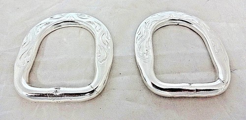 Pair silver plate - silver, dees