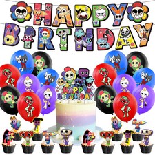 Dandy's world Game Birthday Party Decoration Balloon Cake Topper Banner Kids