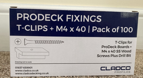 Cladco decking prodeck fixings - decking,