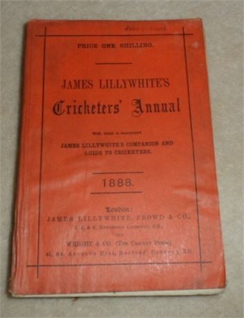 Lillywhite annual for 1888 - lillywhite,