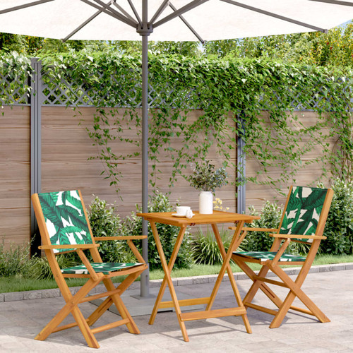 Bistro set green leaf pattern - bistro,
