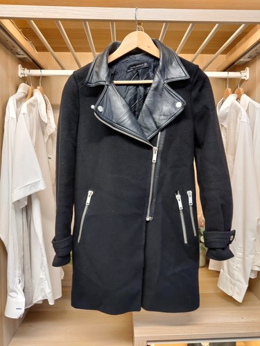 Zara coat jacket black small - zara,