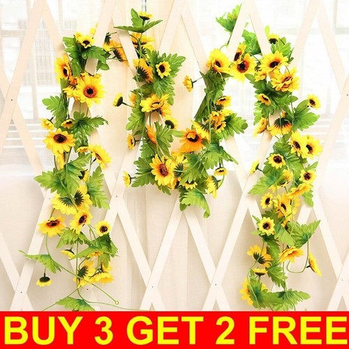 8ft fake artificial - fake, sunflower